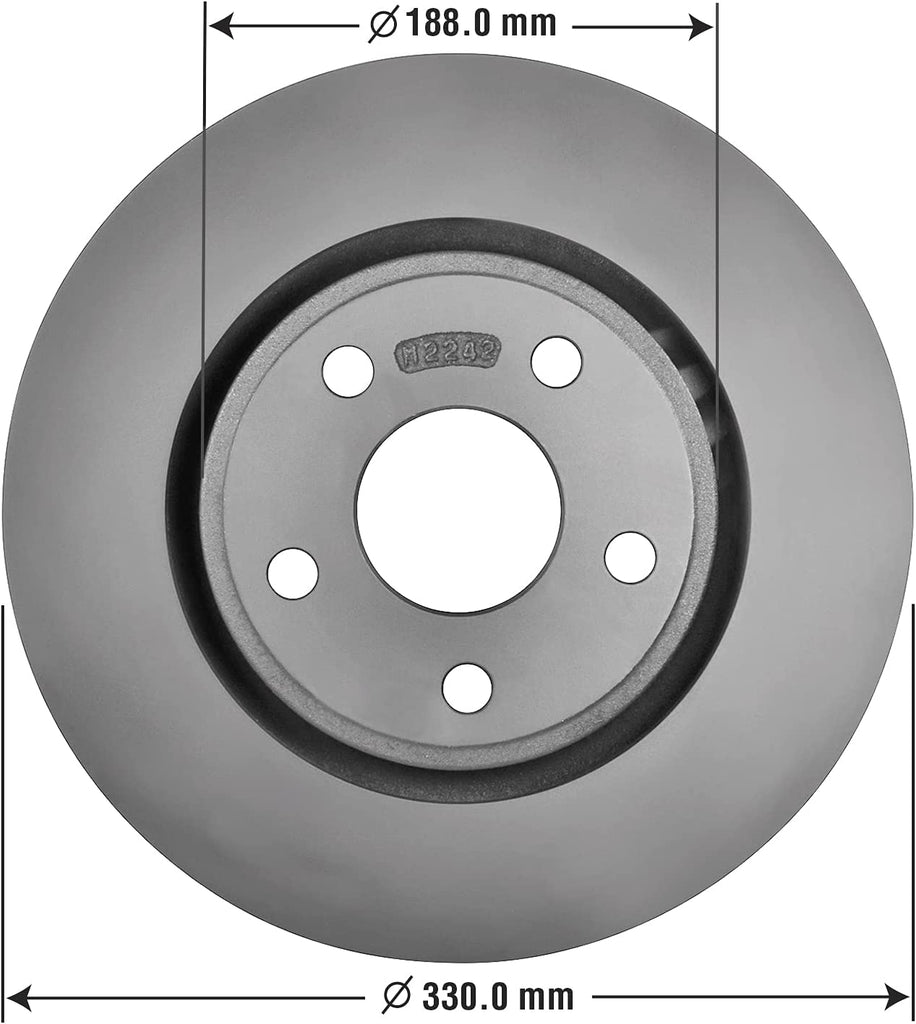 Front Brake Rotors Carbon-Ceramic Pads Kit for 2011-2021 Dodge Durango Goodyear