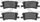 3000 Ceramic Brake Pads 1310-0996-00-Rear Set for 2004-2006 Lexus RX330, 2004-2007 Toyota Highlander, 2006-2008 Lexus Rx400H, 2007-2009 Lexus RX350
