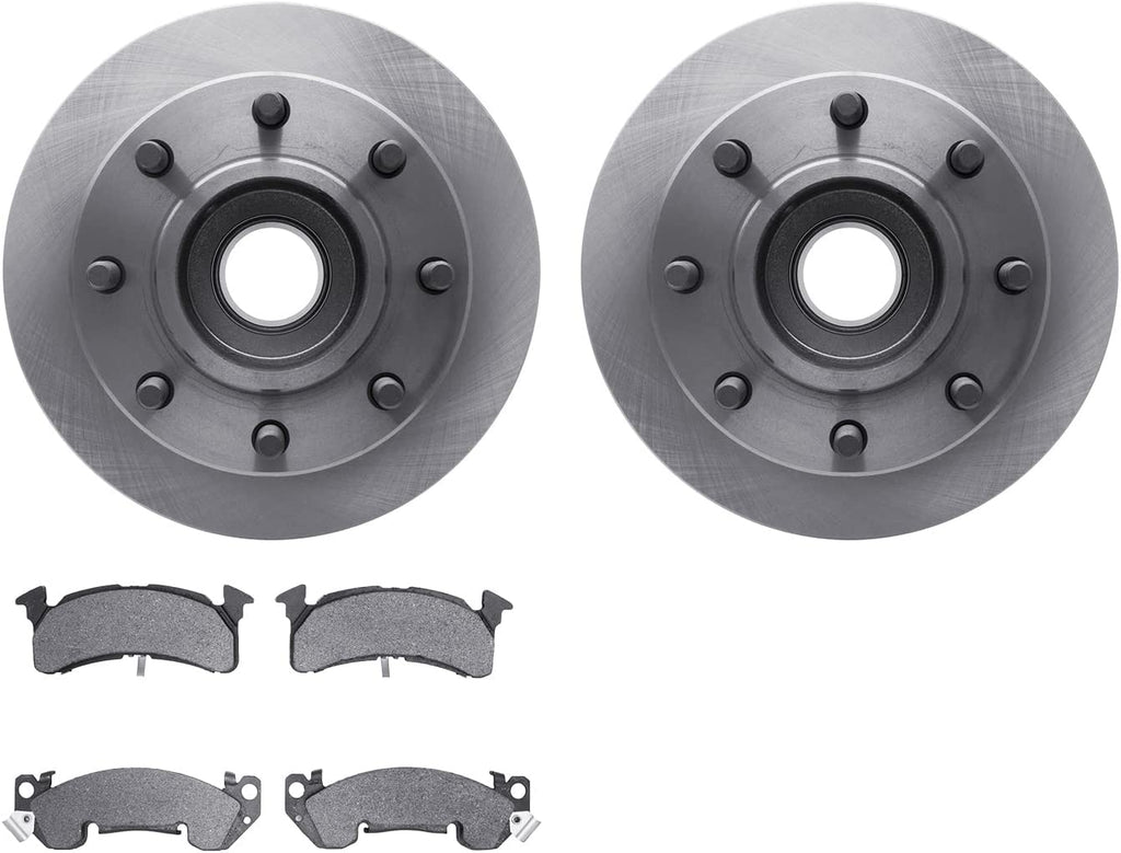 Front Brake Rotors with 5000 Advanced Brake Pads 6502-48078
