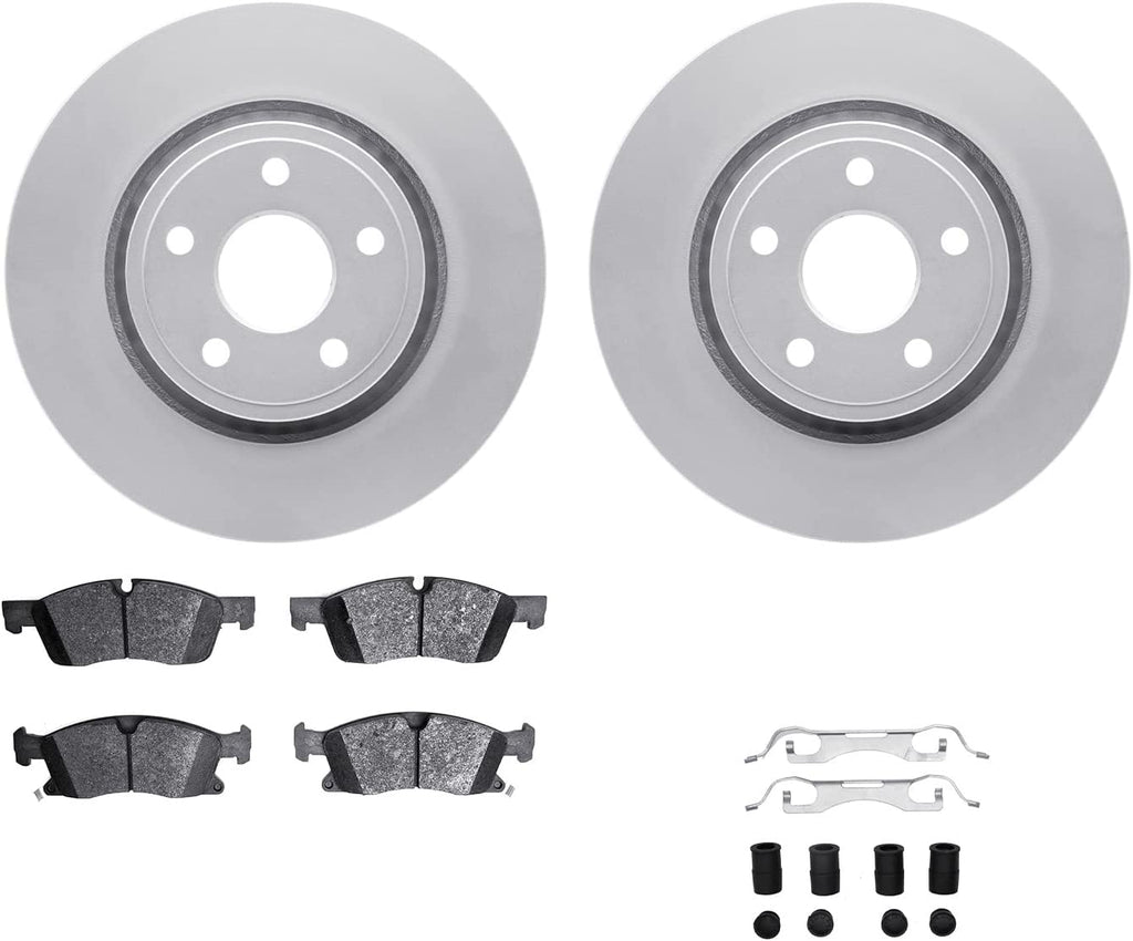 Front Geospec Brake Rotors with 5000 Advanced Brake Pads Includes Hardware 4512-42051