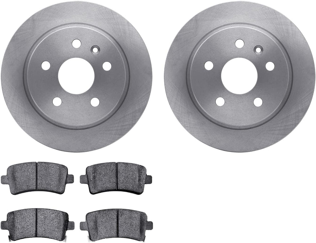 Rear Brake Rotors with 5000 Advanced Brake Pads 6502-45107