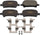 GYD828, Premium Ceramic Rear Brake Pads for 2000-07 Toyota Avalon, 2000-06 Camry and 2001-08 Solara