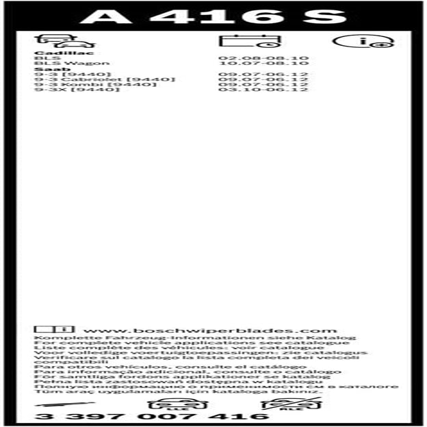 Bosch 3 397 007 416 Wiper Blade