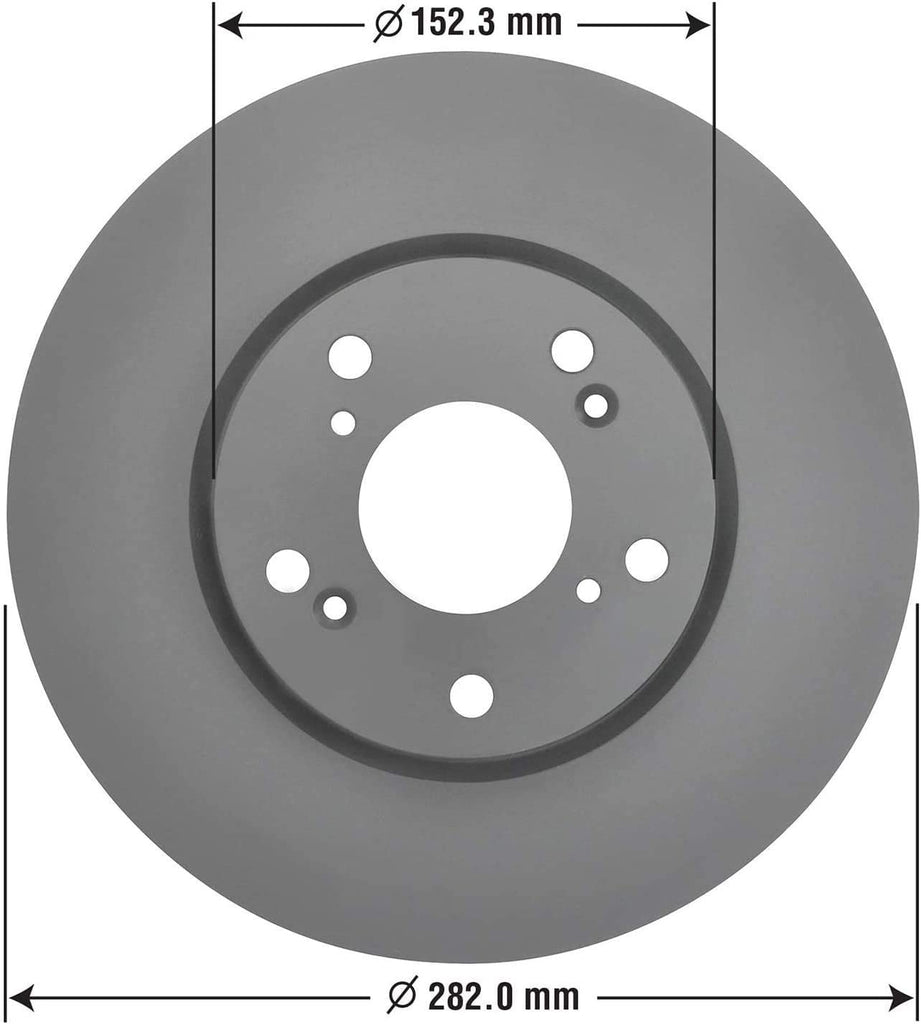 212470GY Premium Antiox Coated Front Brake Rotor Automotive Vehicle Replacement Part for Acura ILX, Honda Accord, Civic, CRV, Element