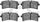 5000 Advanced Brake Pads - Low Metallic 1552-1780-00-Rear Set for 2015-2018 Porsche Macan