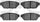 3000 Ceramic Brake Pads 1310-0596-00-Rear Set for 1992-1993 Mitsubishi Mirage, 1993-1994 Dodge Colt, 1993-1994 Plymouth Colt, 1993-1996 Eagle Summit