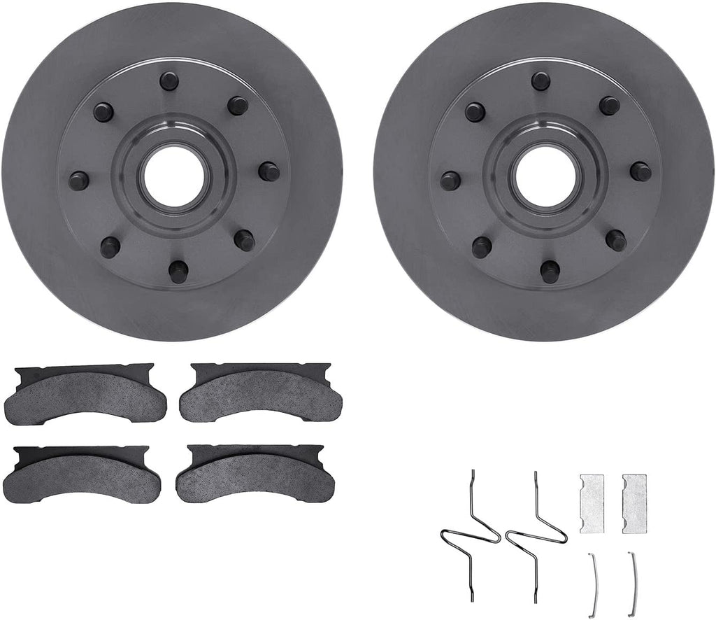 Front Brake Rotors with 5000 Advanced Brake Pads Includes Hardware 6512-99245