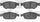 3000 Ceramic Brake Pads 1310-1652-00-Front Set for 2012-2014 Mercedes-Benz E550