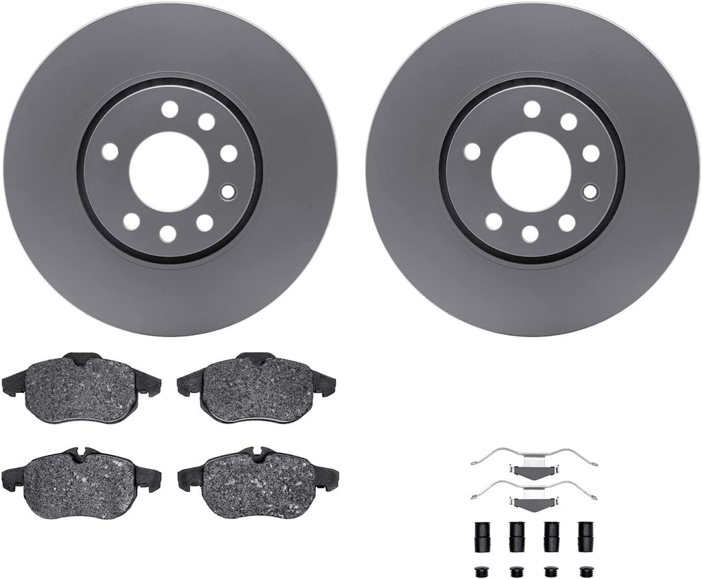 Front Geospec Brake Rotors with 5000 Advanced Brake Pads Includes Hardware 4512-65039