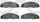 3000 Semi-Metallic Brake Pads 1311-0921-00-Front Set for 2003-2007 Cadillac CTS, 2005-2008 Cadillac STS, 2005-2008 Pontiac Grand Prix