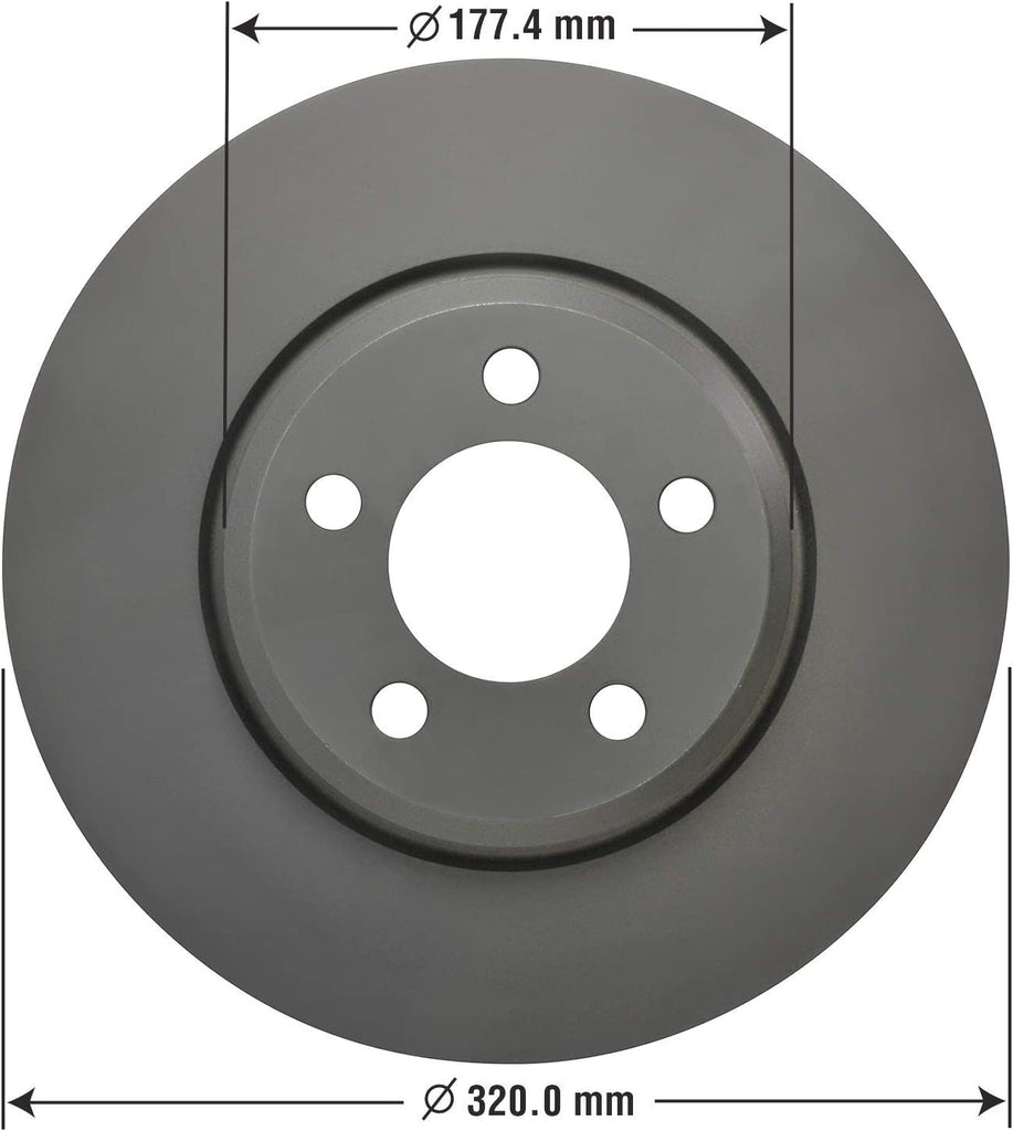 Front Brake Rotors & Ceramic Pads Kit for Chrysler & Dodge Goodyear PRK40657F