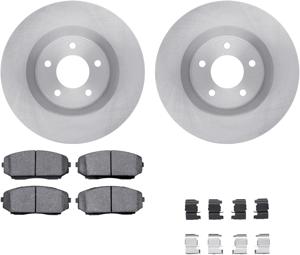 Front Brake Rotors with 5000 Advanced Brake Pads Includes Hardware 6512-99197