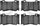 3000 Ceramic Brake Pads 1310-1346-00-Front Set