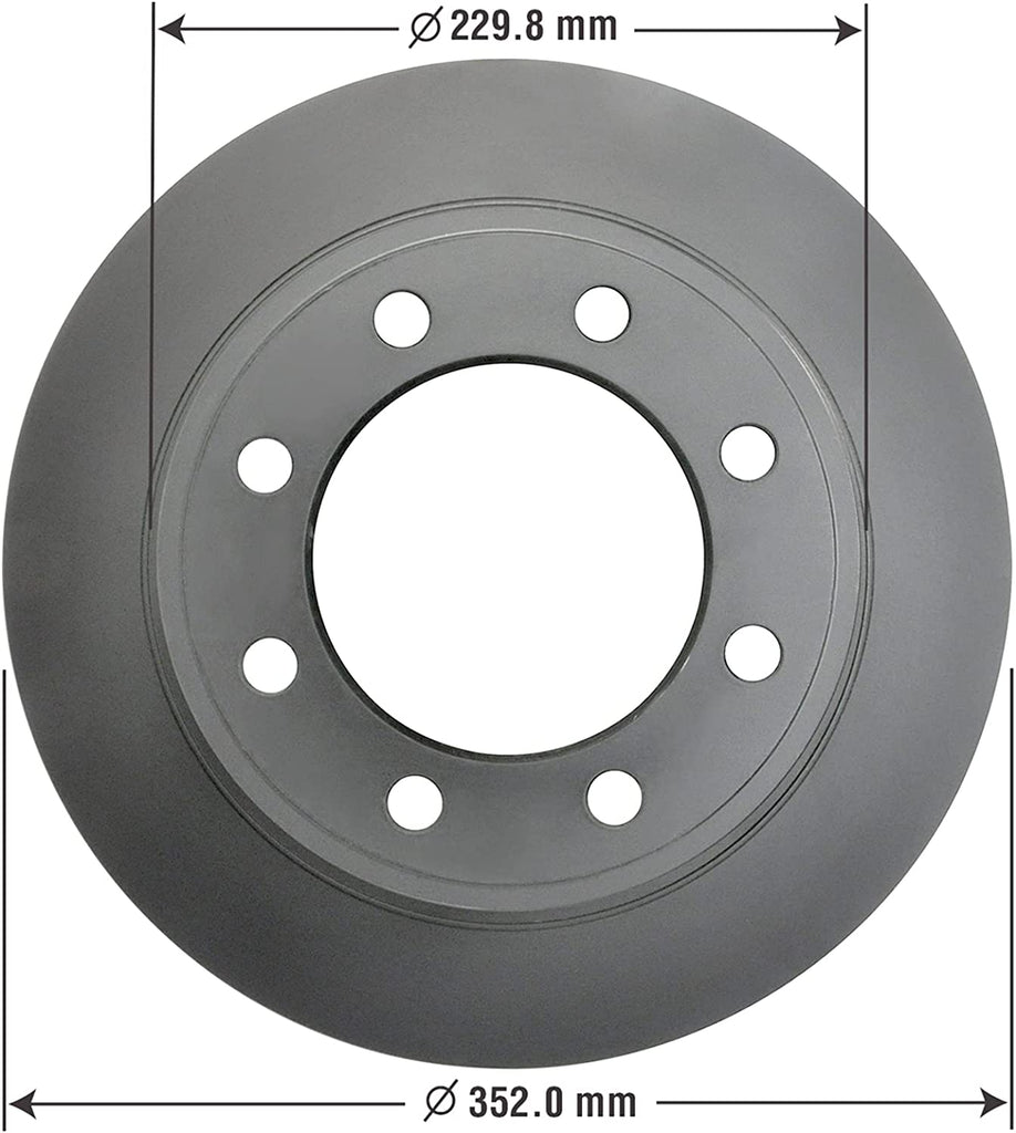Goodyear anti Ox Polished Rear Brake Kits Rotors Carbon-Ceramic Pads for Dodge & More PRK42674R
