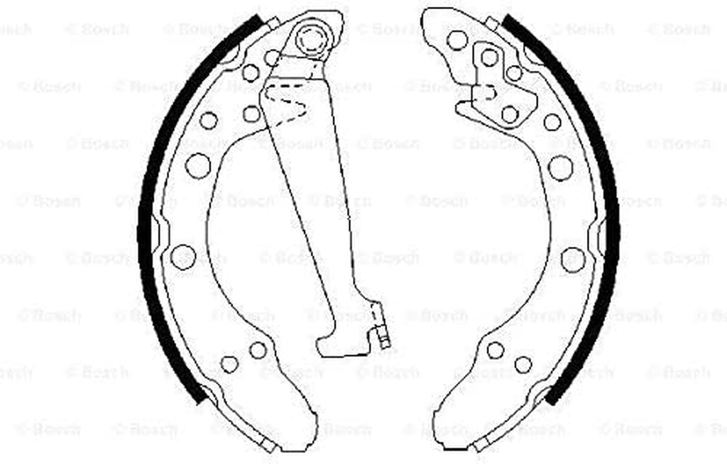 0 986 487 270 Brake Shoe Set