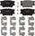 GYD1212 Truck & SUV Carbon Ceramic Rear Disc Brake Pads Set Replacement Part for Lexus Es300H, ES350, Hs250H, Pontiac Vibe & More