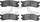 5000 Advanced Brake Pads - Ceramic 1551-0390-00-Rear Set for 1988-1991 Mazda 929