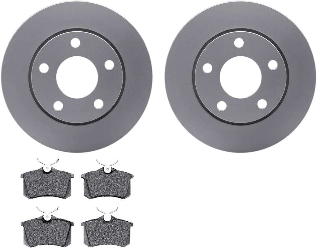 Rear Geospec Brake Rotors with 5000 Euro Ceramic Brake Pads 4602-73008
