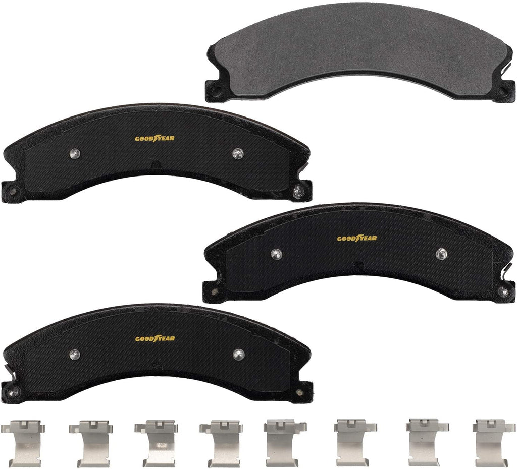 Front Brake Rotors & Carbon-Ceramic Pads Kit for Chevy Silverado 2500 3500 HD