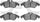 5000 Advanced Brake Pads - Low Metallic 1551-1177-00-Front Set for 2002-2005 Freightliner Sprinter 3500, 2002-2006 Freightliner Sprinter 2500, 2003-2005 Dodge Sprinter 3500,