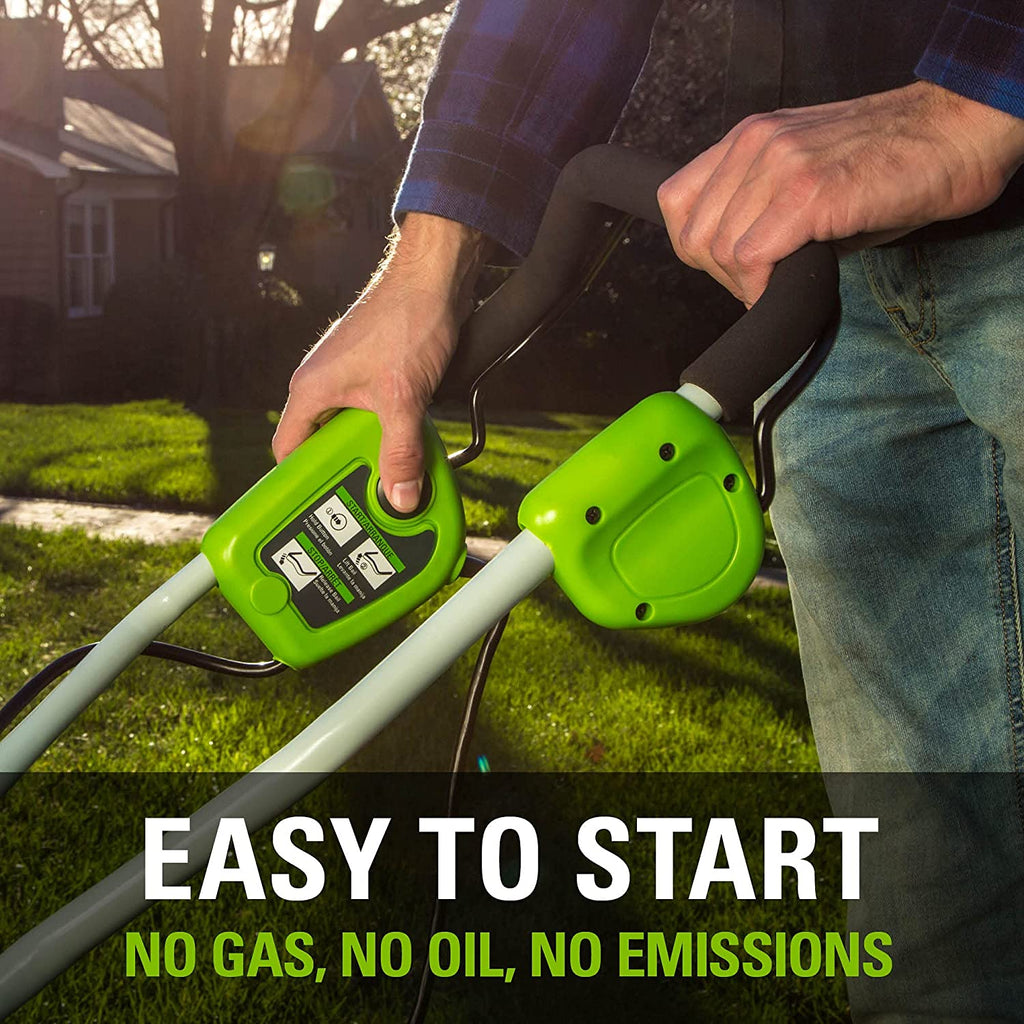 Greenworks 10 Amp 14” Corded Electric Dethatcher (Stainless Steel Tines)