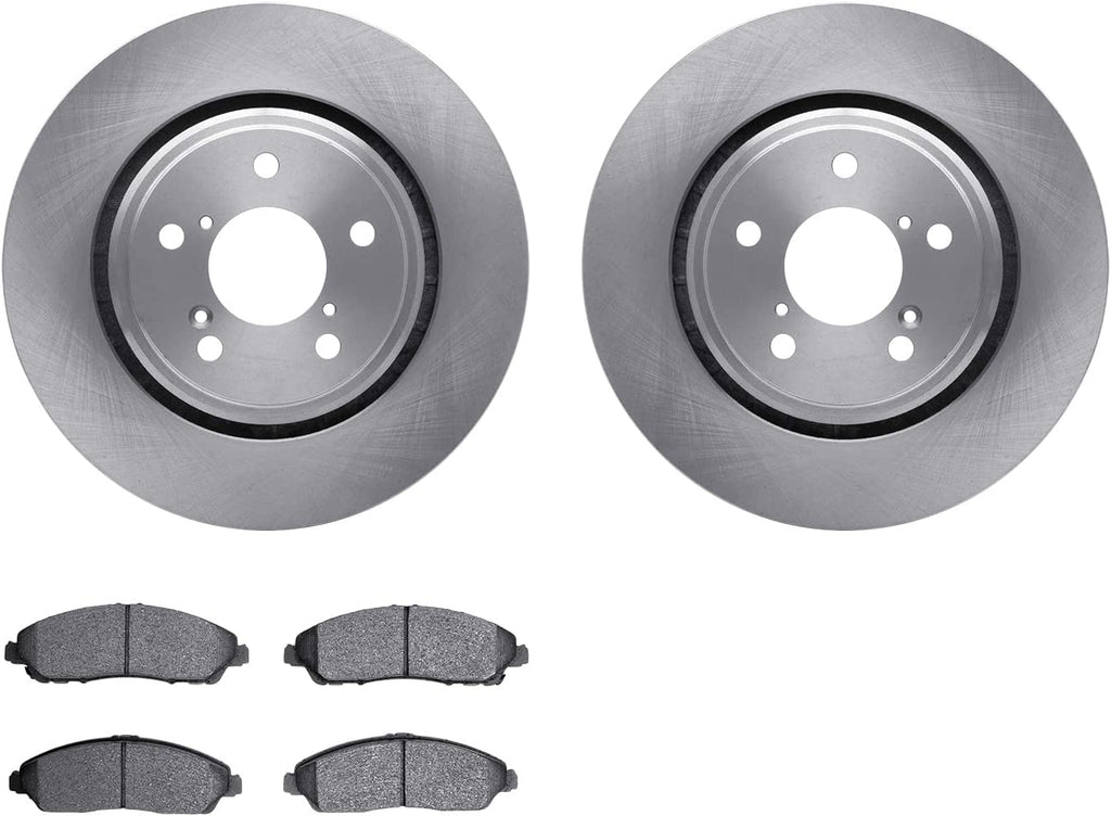 Front Brake Rotors with 5000 Advanced Brake Pads 6502-59424