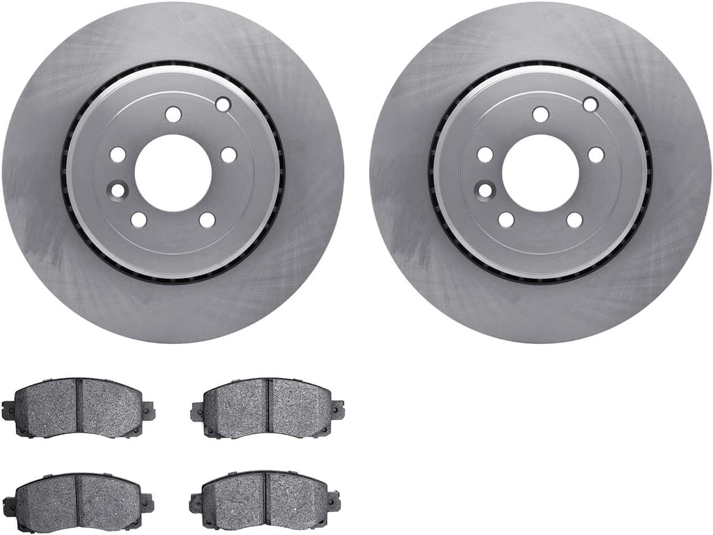 Front Brake Rotors with 5000 Advanced Brake Pads 6502-13215