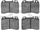 3000 Ceramic Brake Pads 1310-0561-10-Front Set for 1990-1993 Mercedes-Benz 300CE, 1993 Mercedes-Benz 300E, 1993 Mercedes-Benz 300TE, 1993 Mercedes-Benz 400E, 1994-1995