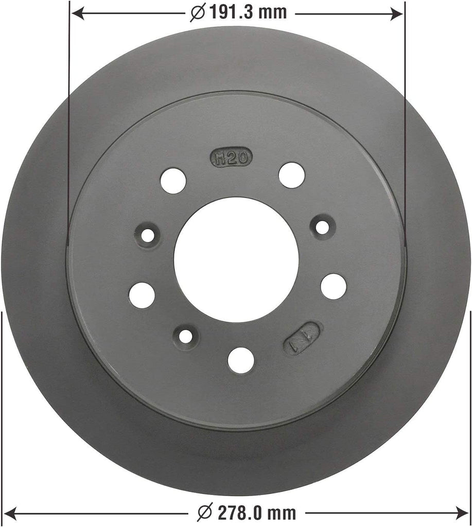 2144076GY Truck and SUV Premium Antiox Coated Rear Brake Rotor Automotive Replacement Part for Buick Lacross, Impala, & Monte Carlo