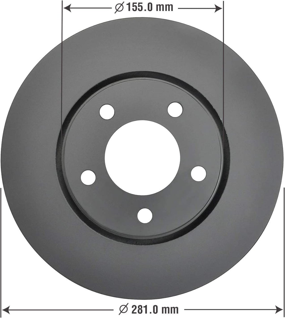 Front Brake Rotors Ceramic Pads Kit for 01-07 Chrysler Dodge Mini Van PRK39640F