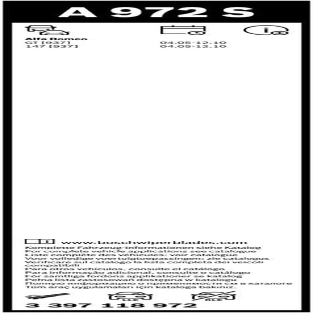 Bosch 3 397 118 972 Wiper Blade