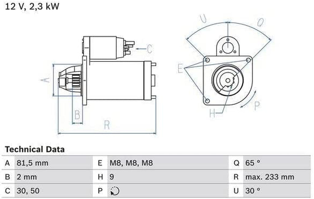 0 986 025 580 Starter Motor