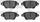 3000 Semi-Metallic Brake Pads 1311-0911-00-Rear Set for 2001-2004 Ford Mondeo, 2002-2004 Jaguar X-Type
