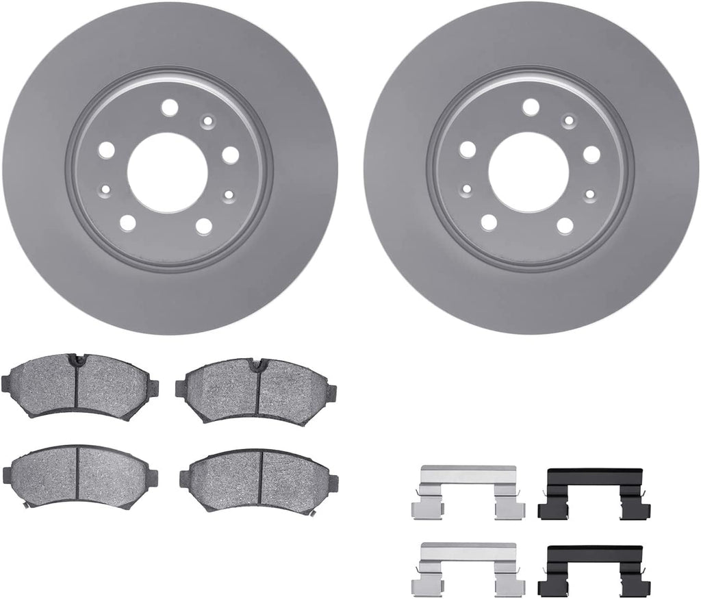 Front Geospec Brake Rotors with 5000 Advanced Brake Pads Includes Hardware 4512-46065