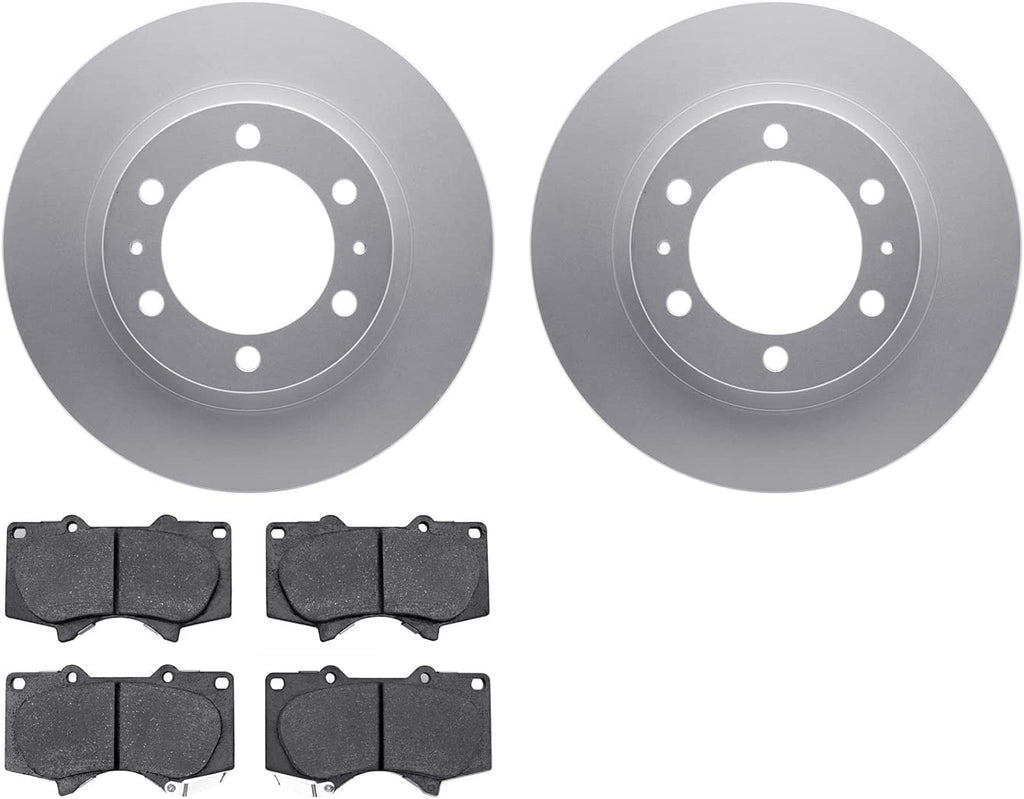 Front Geospec Brake Rotors with Ultimate Duty Performance Brake Pads 4402-76011