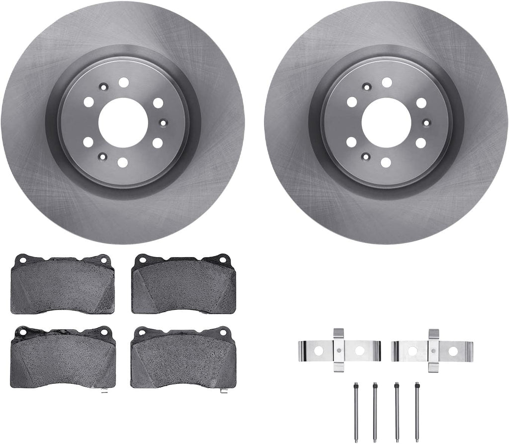 Front Brake Rotors with 5000 Advanced Brake Pads Includes Hardware 6512-46129