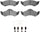 3000 Semi-Metallic Brake Pads and Hardware Kit