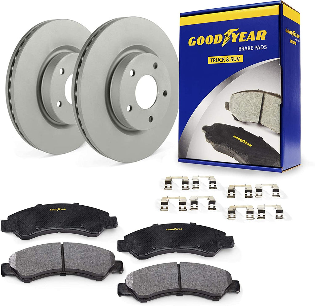 Front Brake Rotors & Ceramic Pads Kit for 03-07 Toyota Sequoia Tundra PRK76843F