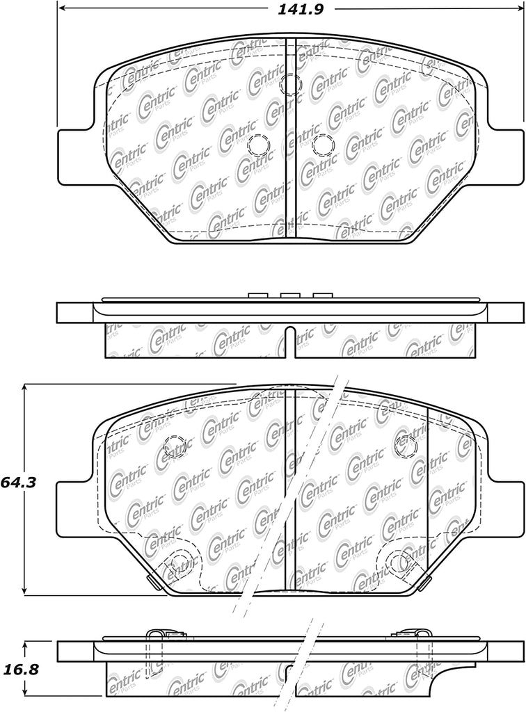 Centric 103.18860 Ctek Ceramic Brake Pads