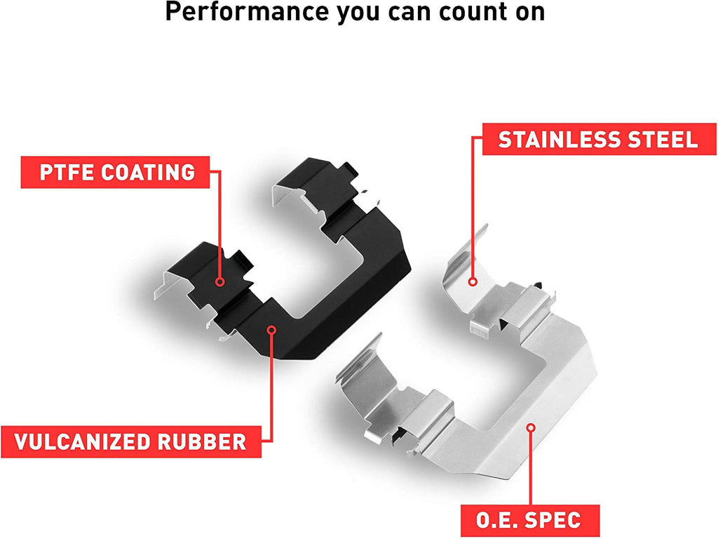 5000 Advanced Brake Pads - Low Metallic and Hardware Kit