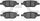 3000 Ceramic Brake Pads 1310-1033-00-Rear Set