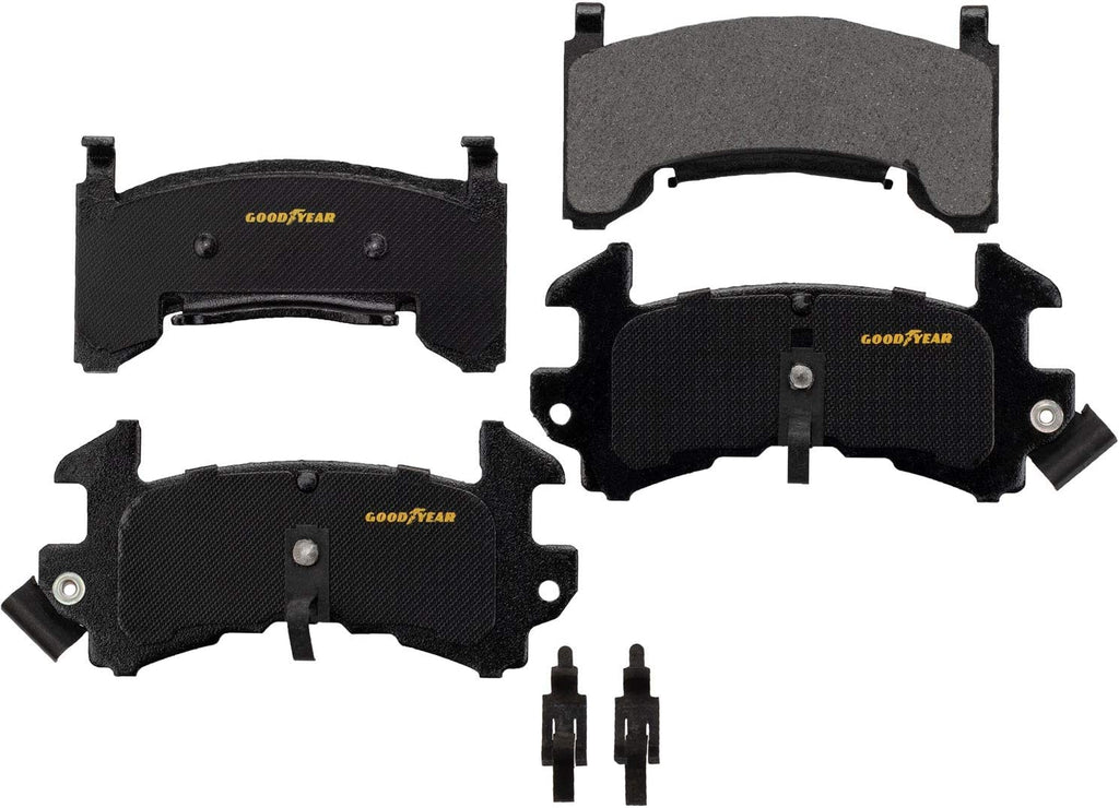 GYD154 Carbon Ceramic Automotive Front Disc Brake Pads Set Replacement Part for Avanti II, Buick Century, Cadillac Eldorado & More