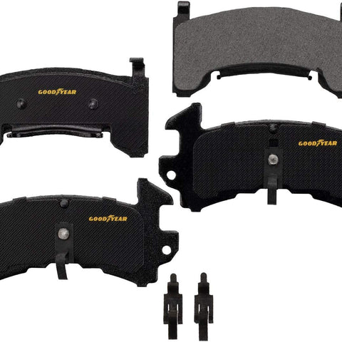 GYD154 Carbon Ceramic Automotive Front Disc Brake Pads Set Replacement Part for Avanti II, Buick Century, Cadillac Eldorado & More