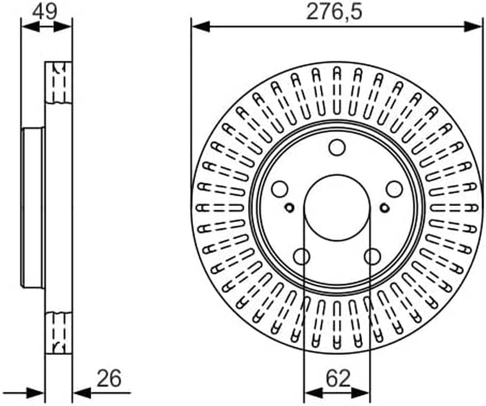 0 986 479 A62 Brake Disc