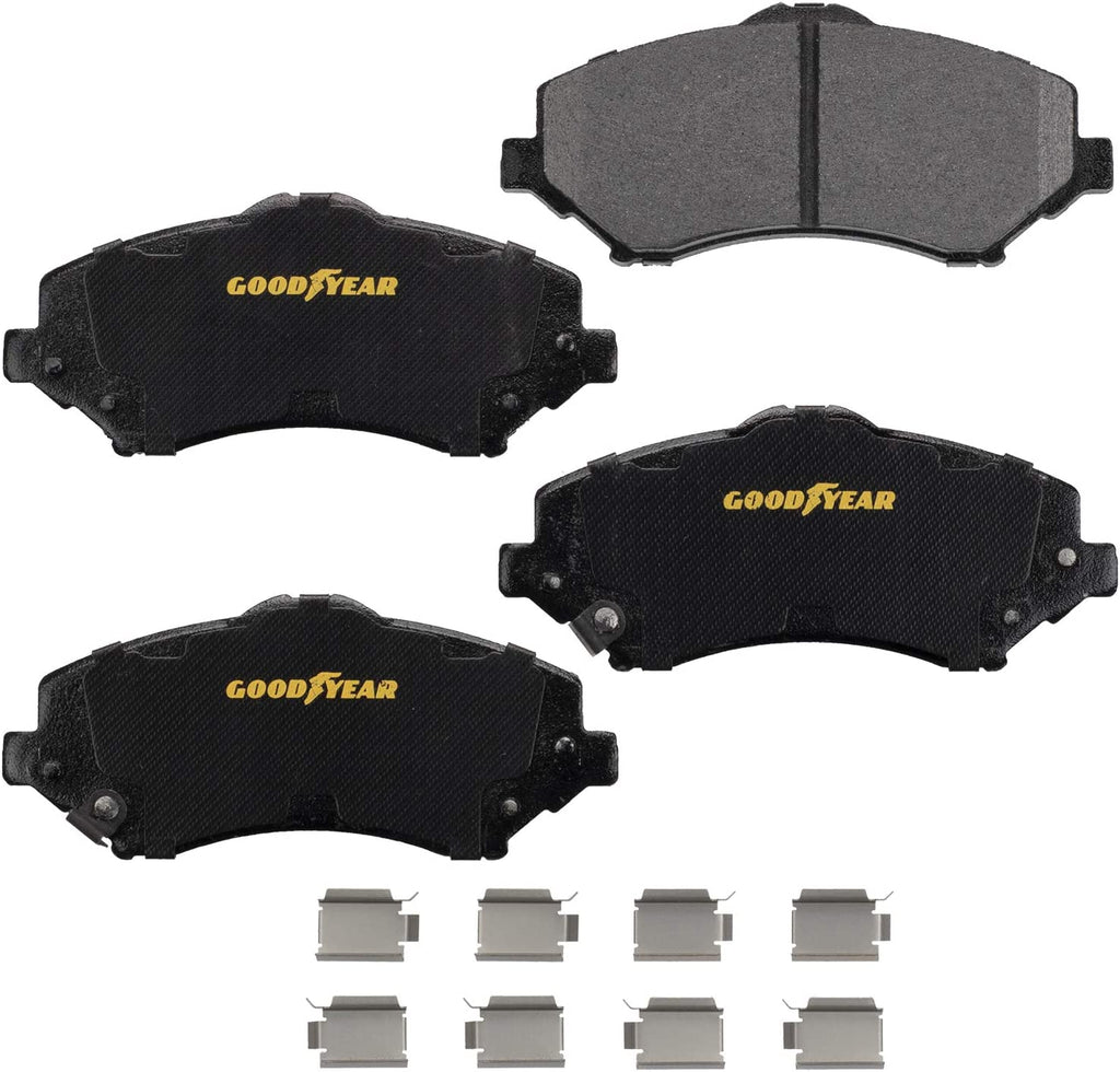Front Brake Rotors Carbon-Ceramic Pads for 07-12 Dodge Nitro 08-12 Jeep Liberty
