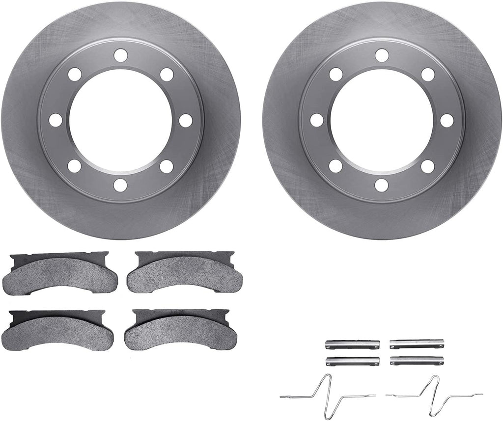 Front Brake Rotors with Heavy Duty Brake Pads Includes Hardware 6212-99270