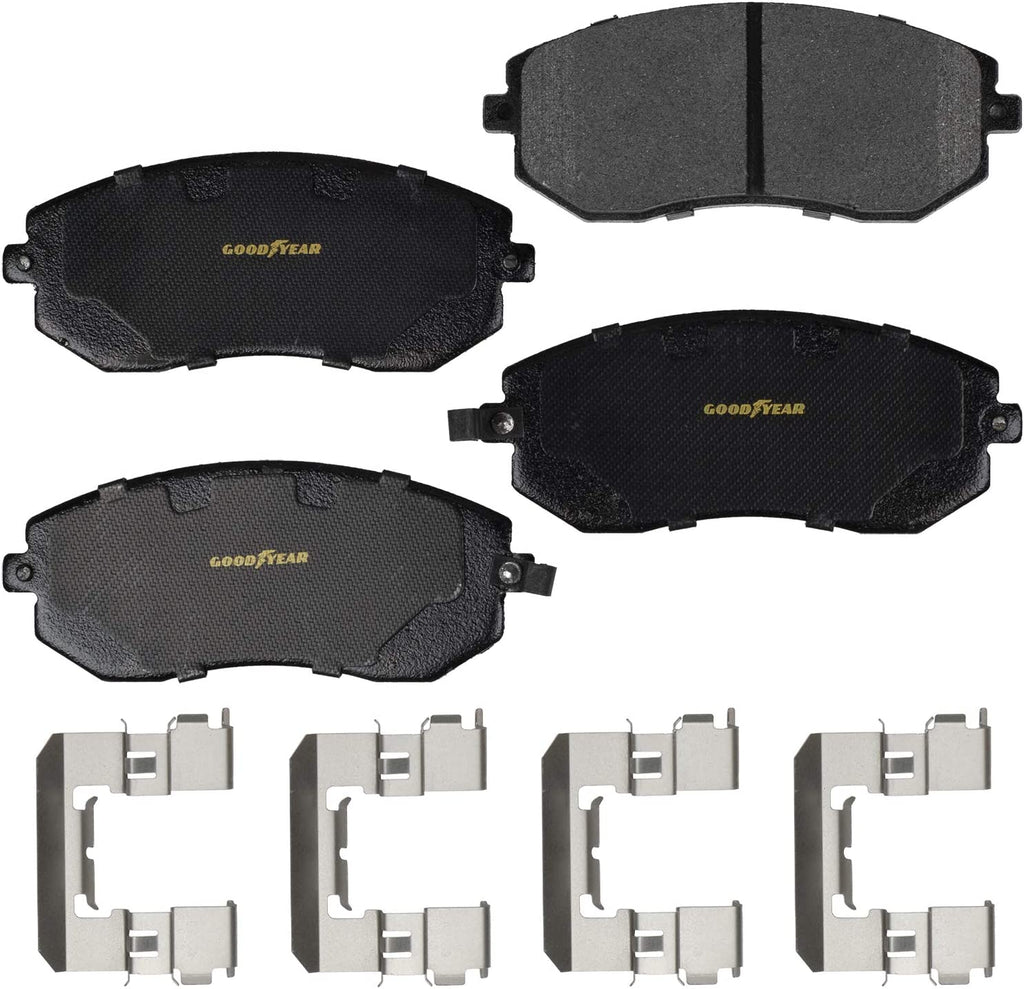 Front Brake Rotors & Ceramic Pads Kit for Toyota 86 Subaru BRZ & More Goodyear