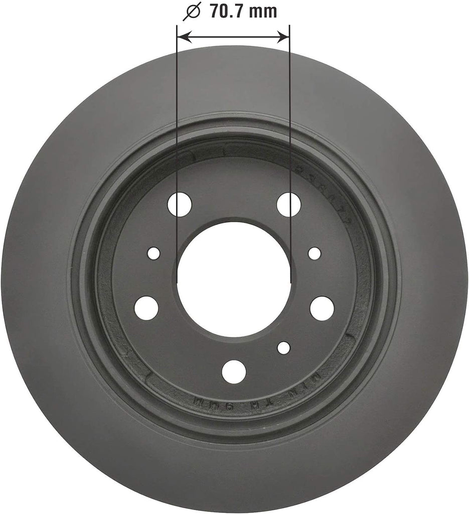 2144076GY Truck and SUV Premium Antiox Coated Rear Brake Rotor Automotive Replacement Part for Buick Lacross, Impala, & Monte Carlo