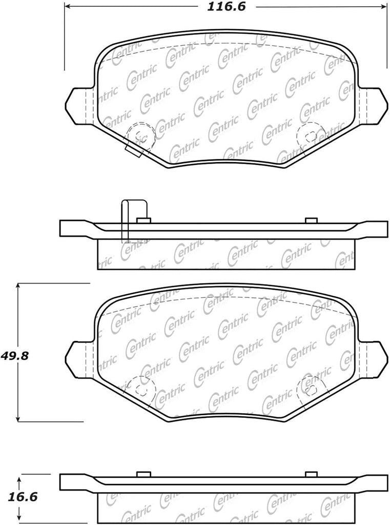 Centric 105.17190 Brake Pad