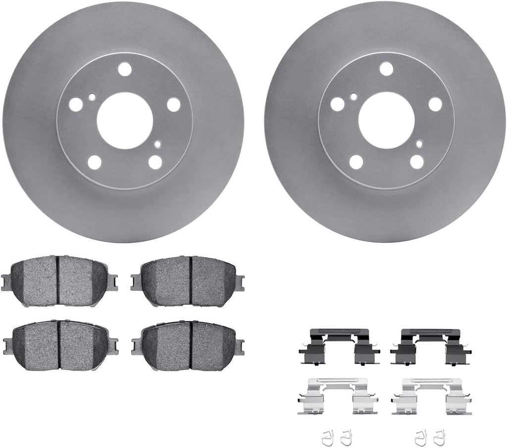 Front Geospec Brake Rotors with 5000 Advanced Brake Pads Includes Hardware 4512-76100